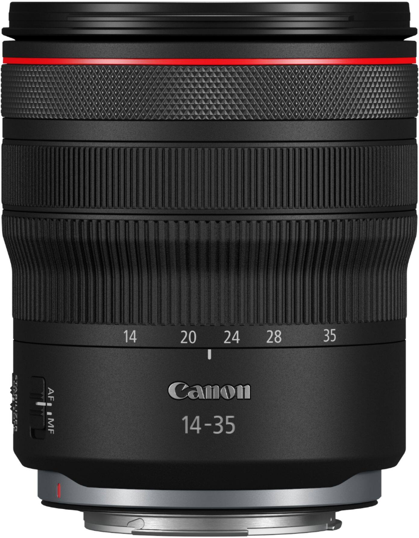 Alt View 1. Canon - RF14-35mm F4L IS USM Ultra-Wide-Angle Zoom Lens for EOS R-Series Cameras - Black.