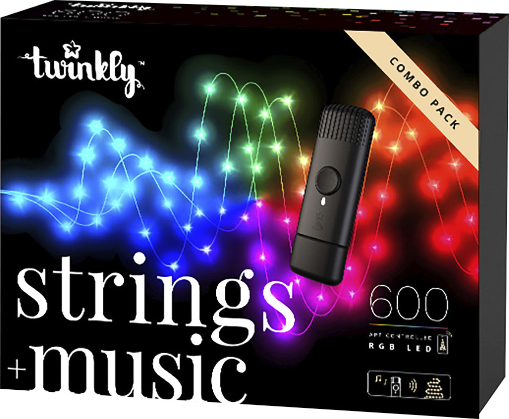 Twinkly - Smart Light Bundle 600 RGB LED + Music Gen II - Multi