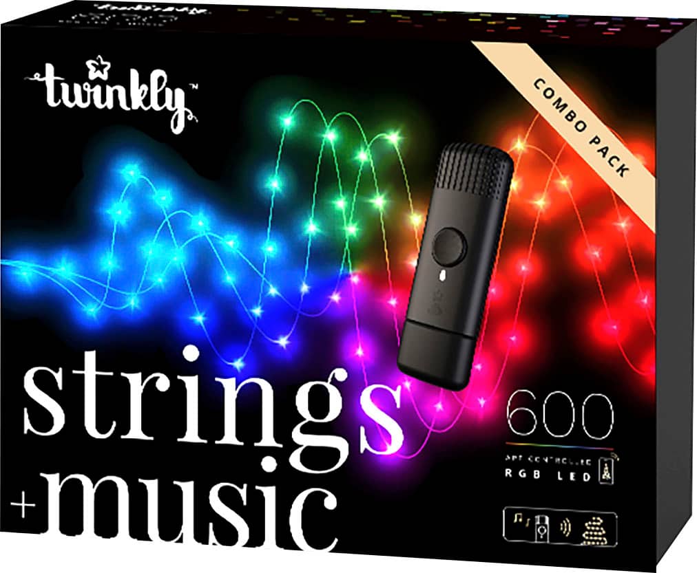 Alt View 11. Twinkly - Smart Light Bundle 600 RGB LED + Music Gen II - Multi.