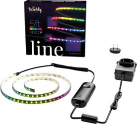 Twinkly - Smart Light Strip-Line 100 RGB LED Gen II Starter Kit - Black - Front_Zoom