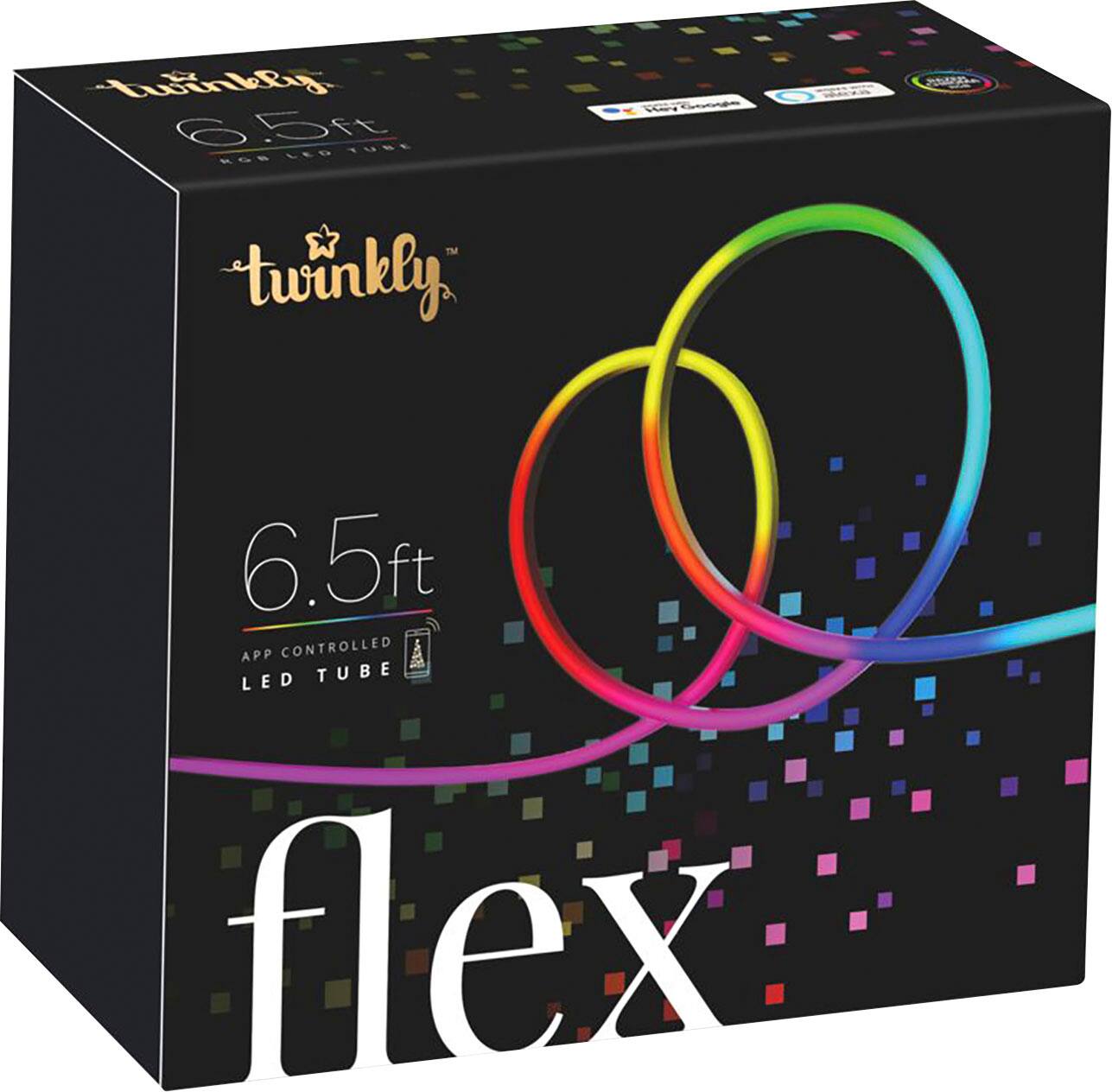 Alt View 11. Twinkly - Smart Light Tube-Flex 200 RGB LED Gen II - White.