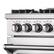 Alt View 13. Forno Appliances - Lseo 4.23 Cu. Ft. Freestanding Gas Range with Convection Oven - Stainless Steel.