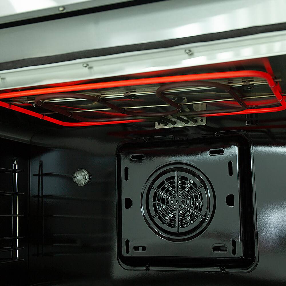 Alt View 1. Forno Appliances - Galiano Alta Qualita 5.36 Cu. Ft. Freestanding Dual Fuel Range with Convection Oven - Silver.