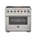 Front. Forno Appliances - Capriasca Alta Qualita 5.36 Cu. Ft. Freestanding Single Oven Gas Range with Convection Oven - Stainless Steel.
