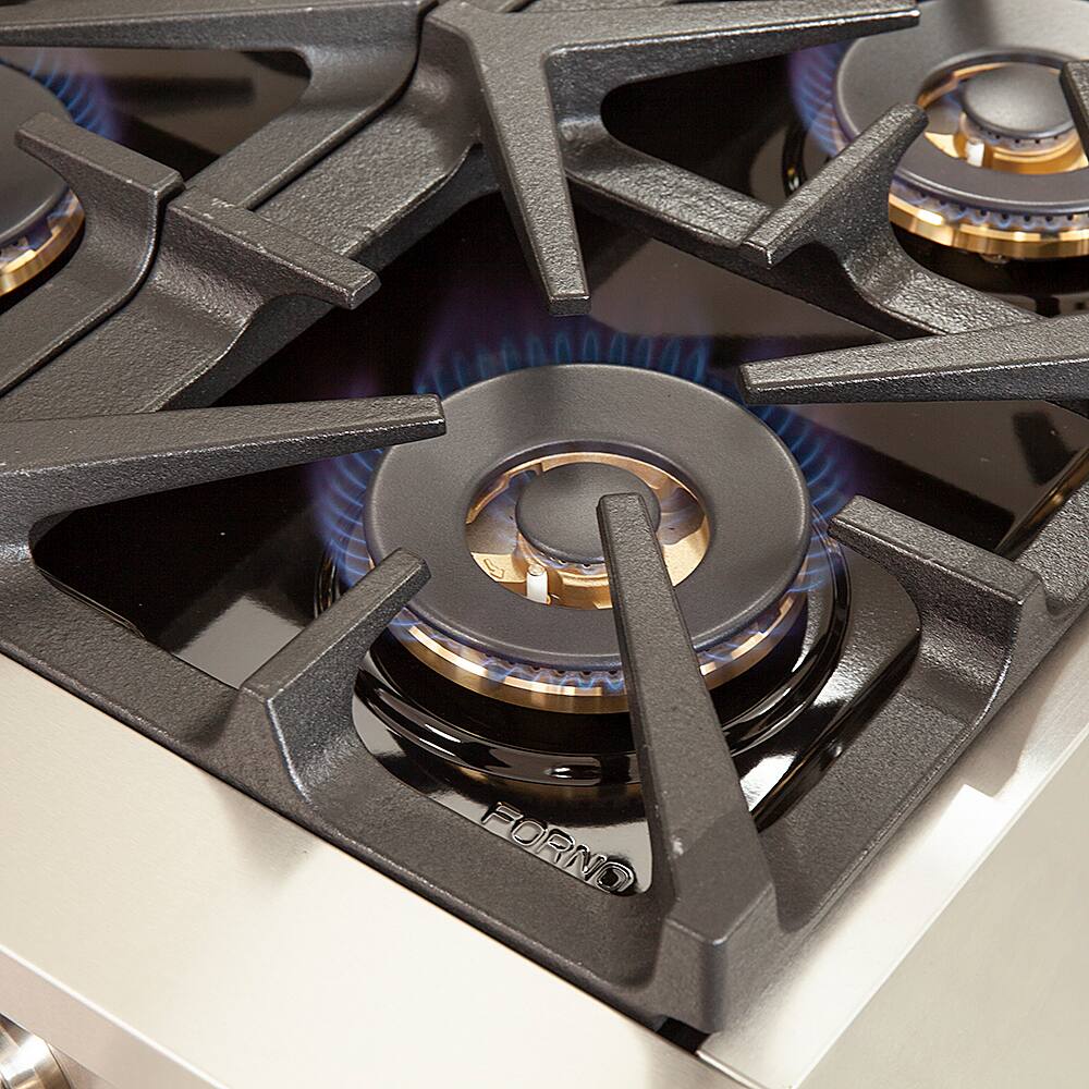 Alt View 18. Forno Appliances - Capriasca Alta Qualita 5.36 Cu. Ft. Freestanding Single Oven Gas Range with Convection Oven - Stainless Steel.