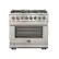 Front. Forno Appliances - Capriasca Alta Qualita 5.36 Cu. Ft. Freestanding Dual Fuel Range with Convection Oven - Silver.