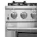 Alt View 12. Forno Appliances - Capriasca Alta Qualita 5.36 Cu. Ft. Freestanding Dual Fuel Range with Convection Oven - Silver.