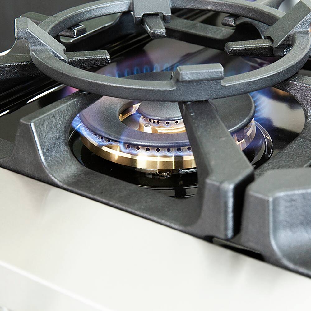 Alt View 14. Forno Appliances - Capriasca Alta Qualita 6.58 Cu. Ft. Freestanding Double Oven Gas Range with Convection Ovens - Stainless Steel.