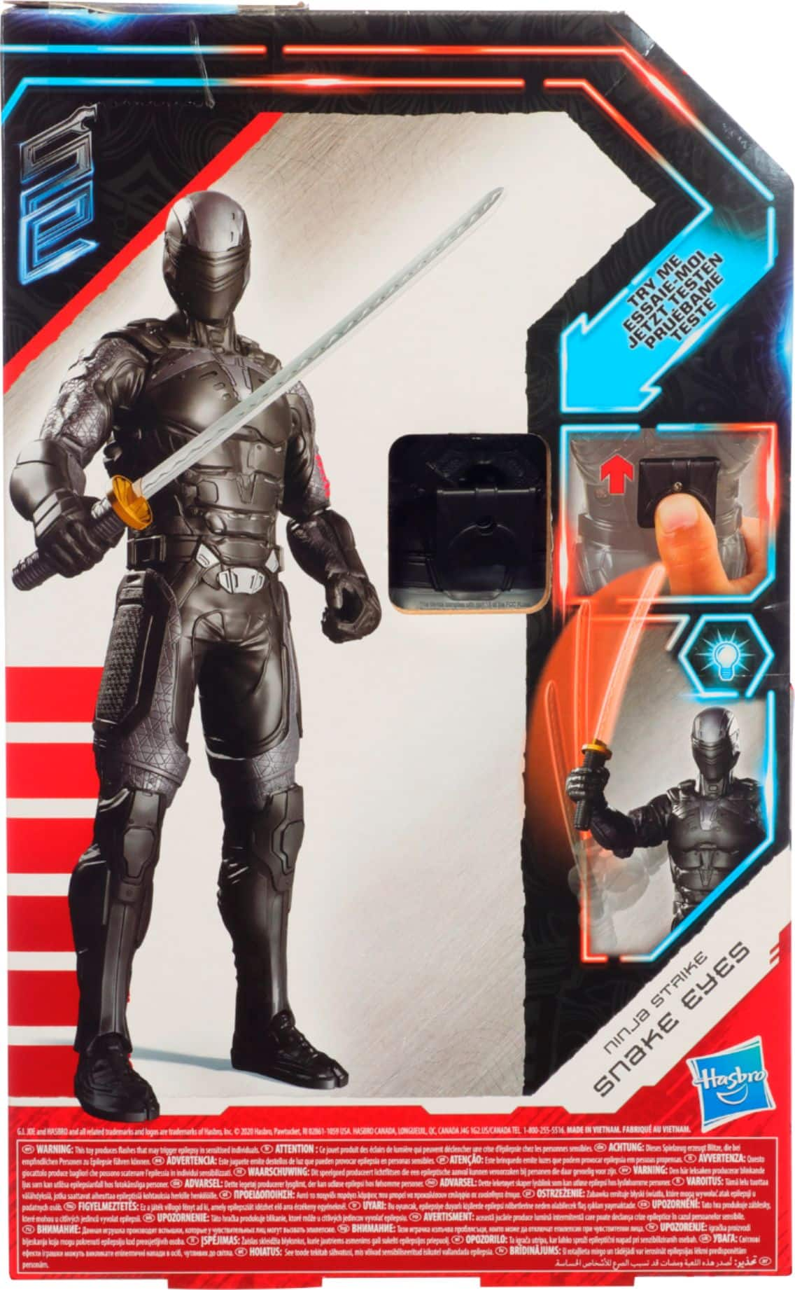 🔥SNAKE EYES Ninja Strike 🔥 GI Joe Origins Hasbro 12-Inch Action Figure New