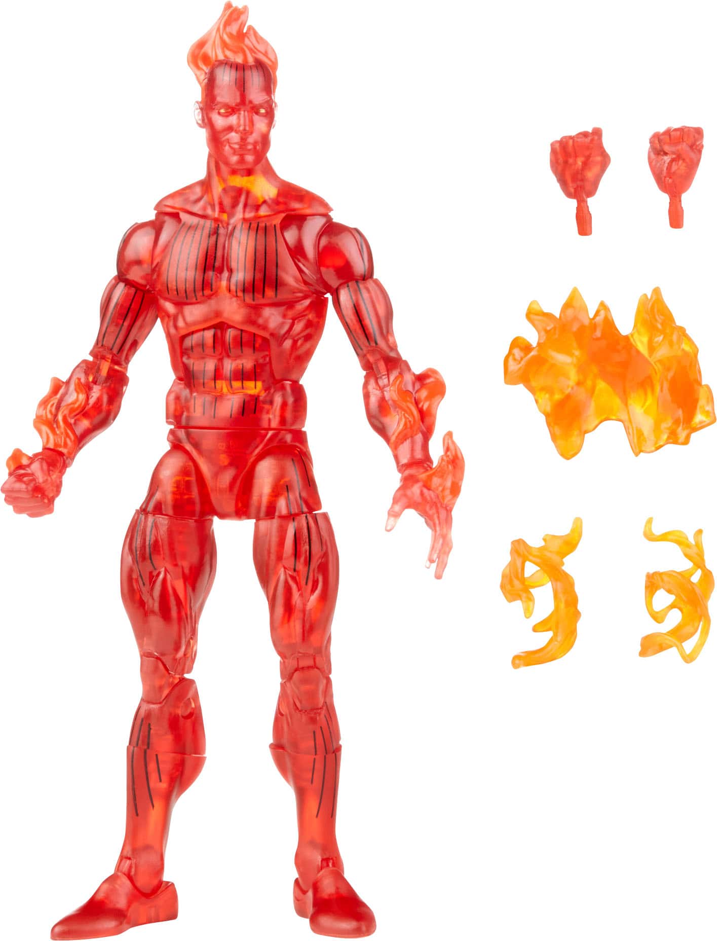 Front. Marvel - Legends Series Retro Fantastic Four The Human Torch.