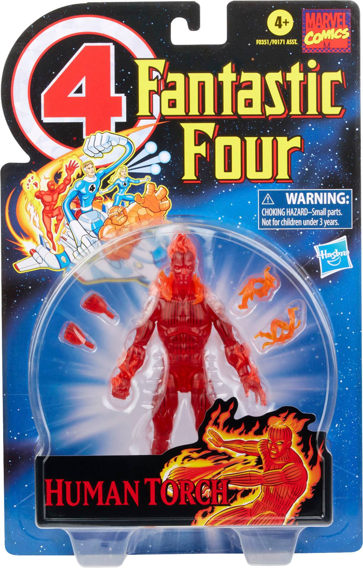 Alt View 11. Marvel - Legends Series Retro Fantastic Four The Human Torch.