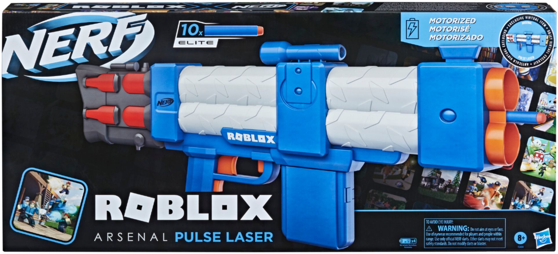 Nerf - roblox arsenal - blaster motorisé pulse laser - 10