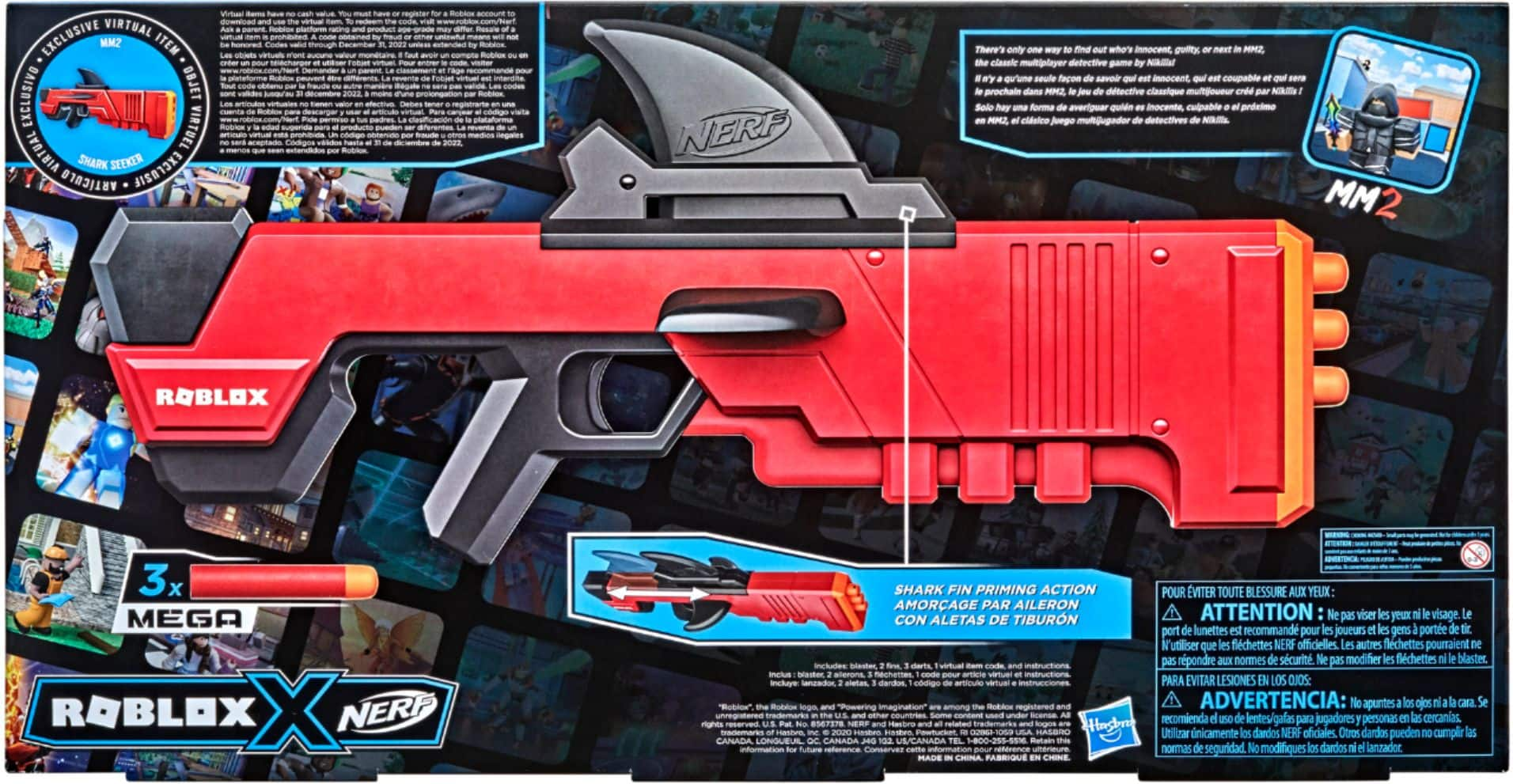 Best Buy: Nerf Roblox MM2: Shark Seeker Blaster F2488