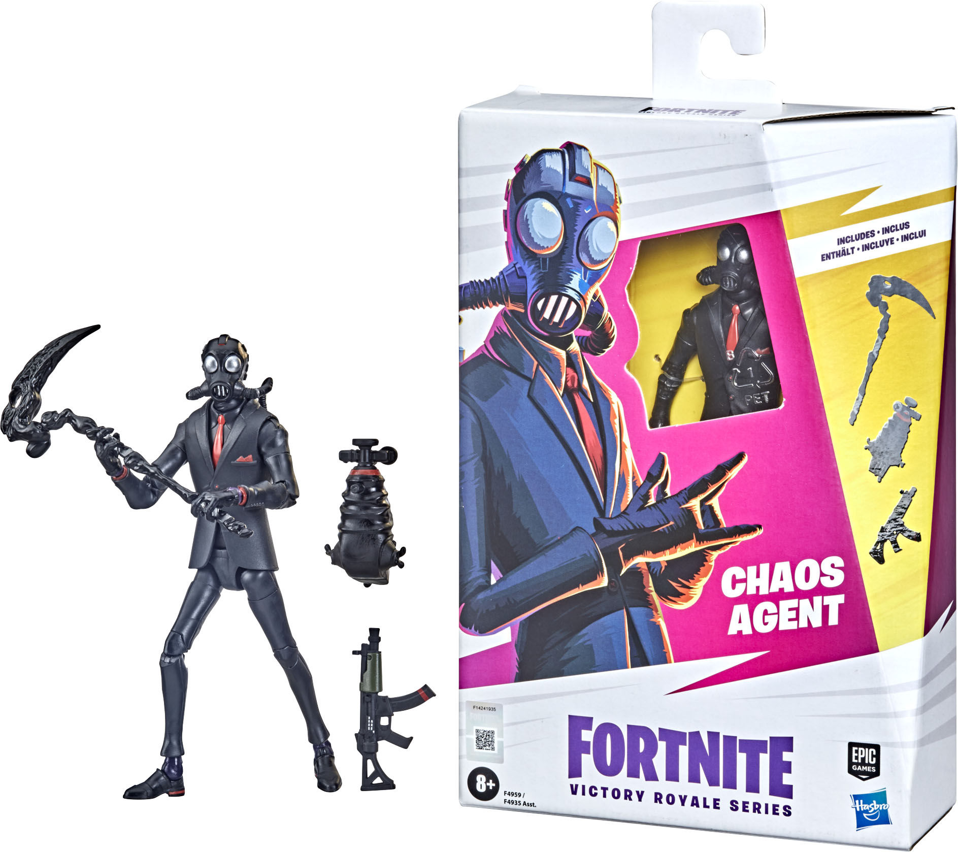sagging Afdæk transportabel Hasbro Fortnite Victory Royale Series Chaos Agent Collectible Action Figure with  Accessories Ages 8 and Up, 6-inch F4959 - Best Buy