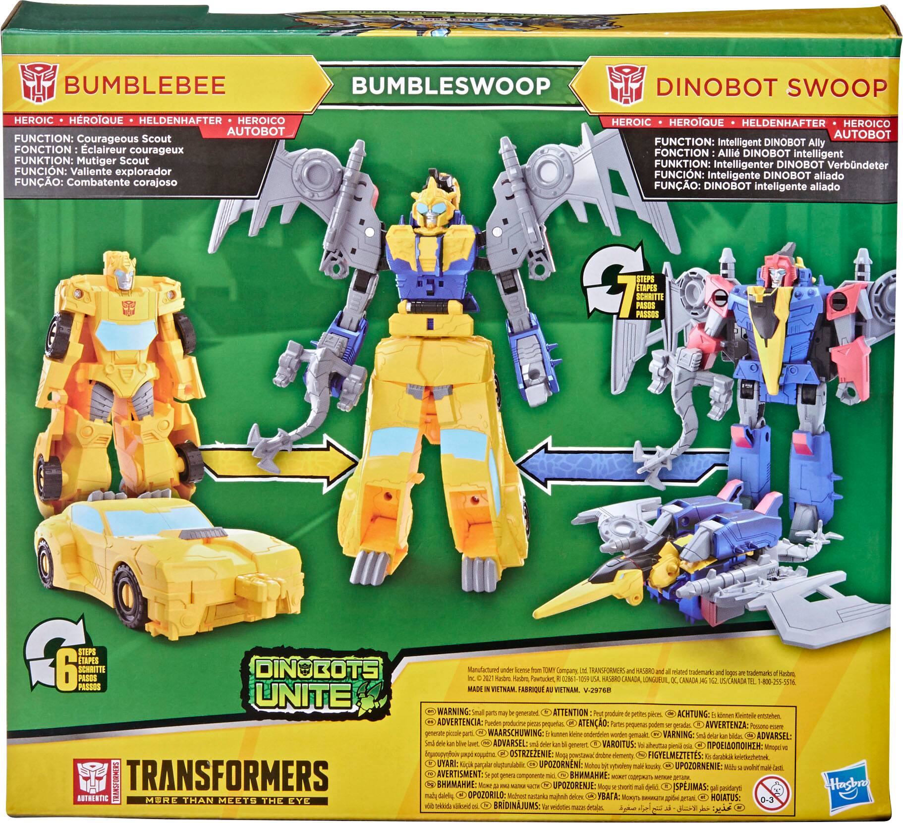 Alt View 14. Transformers - Bumblebee Cyberverse Adventures Dinobots Unite Dino Combiners Bumbleswoop.