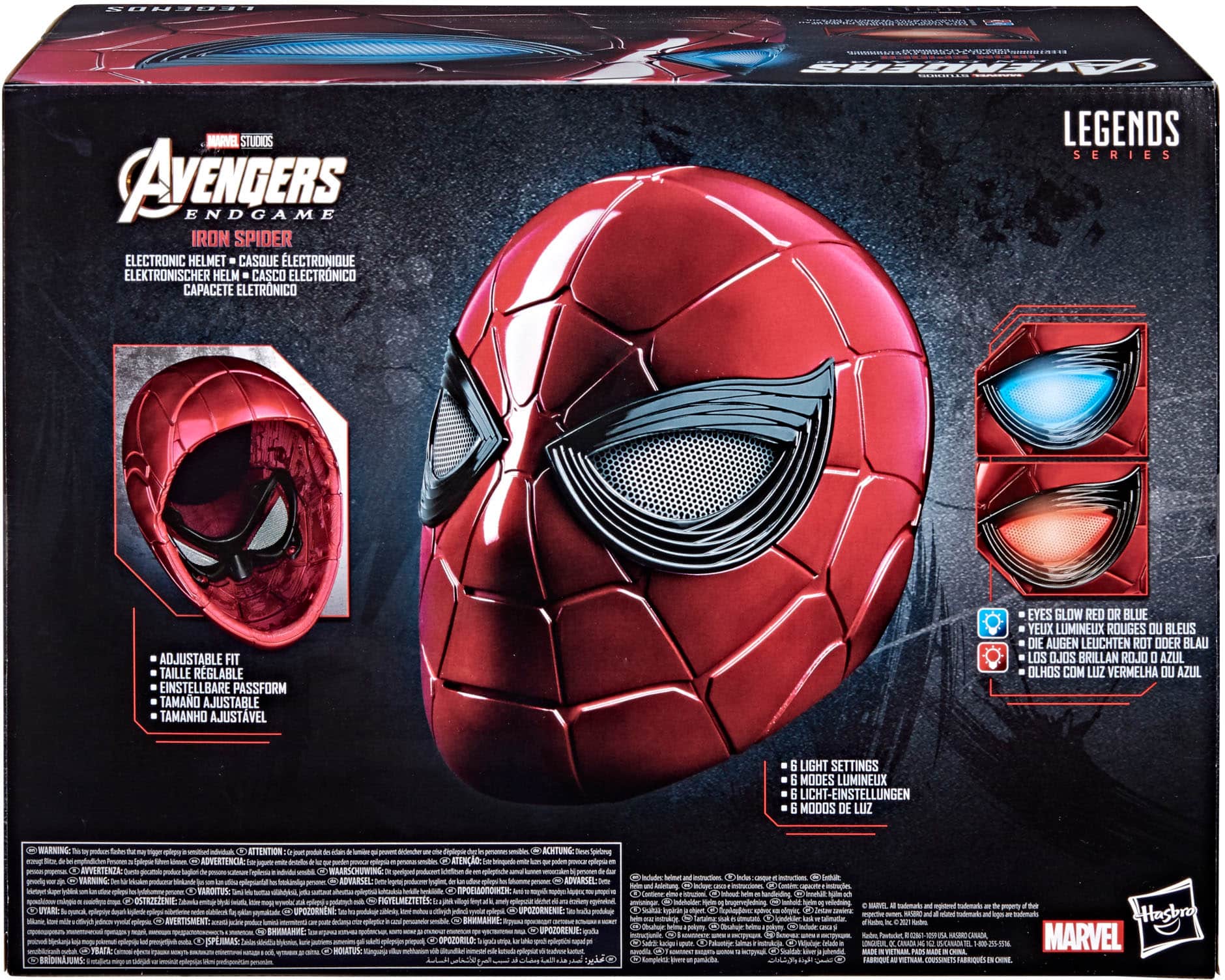 Alt View 13. Marvel - Legends Series Iron Spider Electronic Helmet.