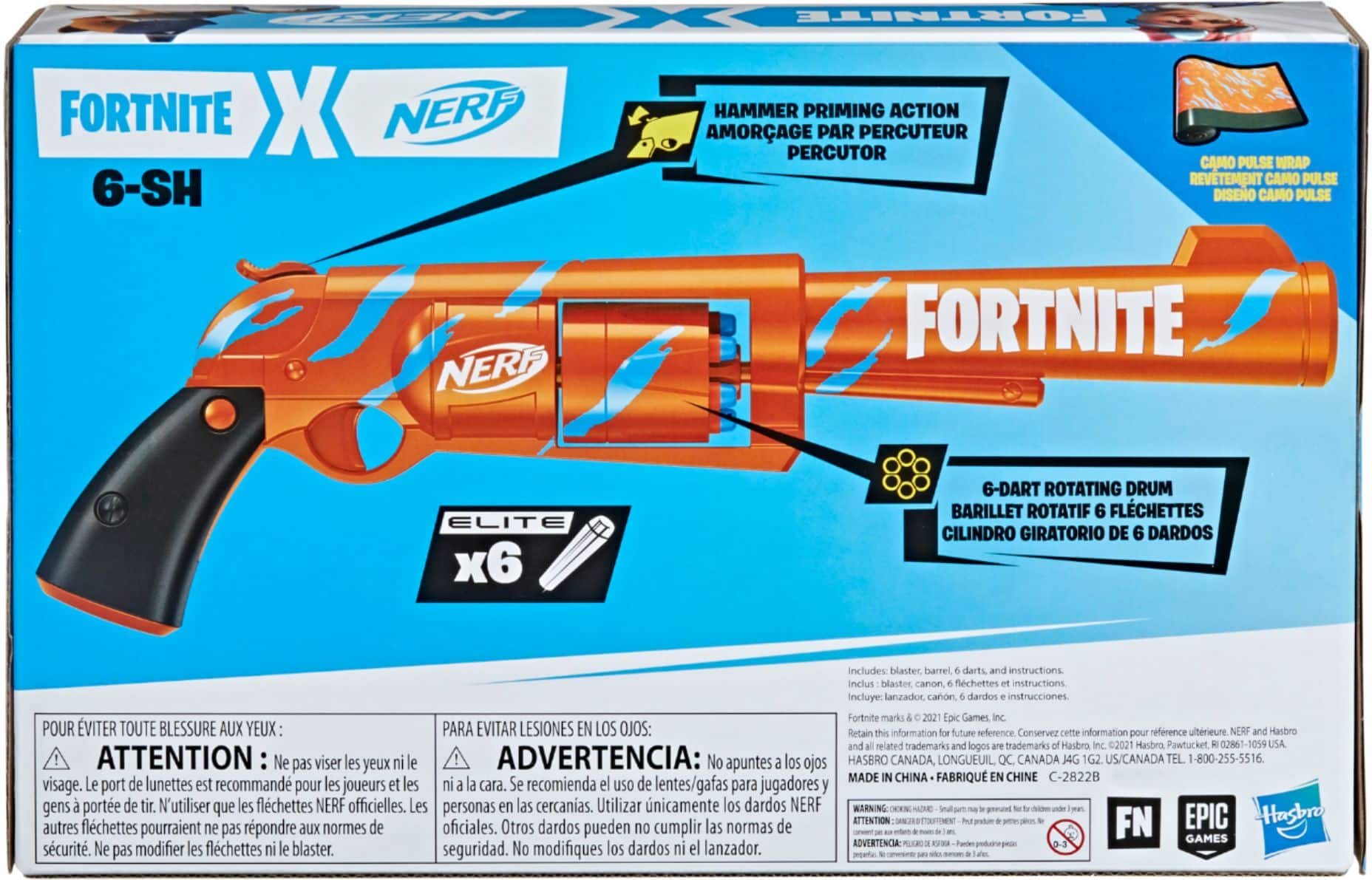 Nerf Fortnite 6-SH Dart Blaster