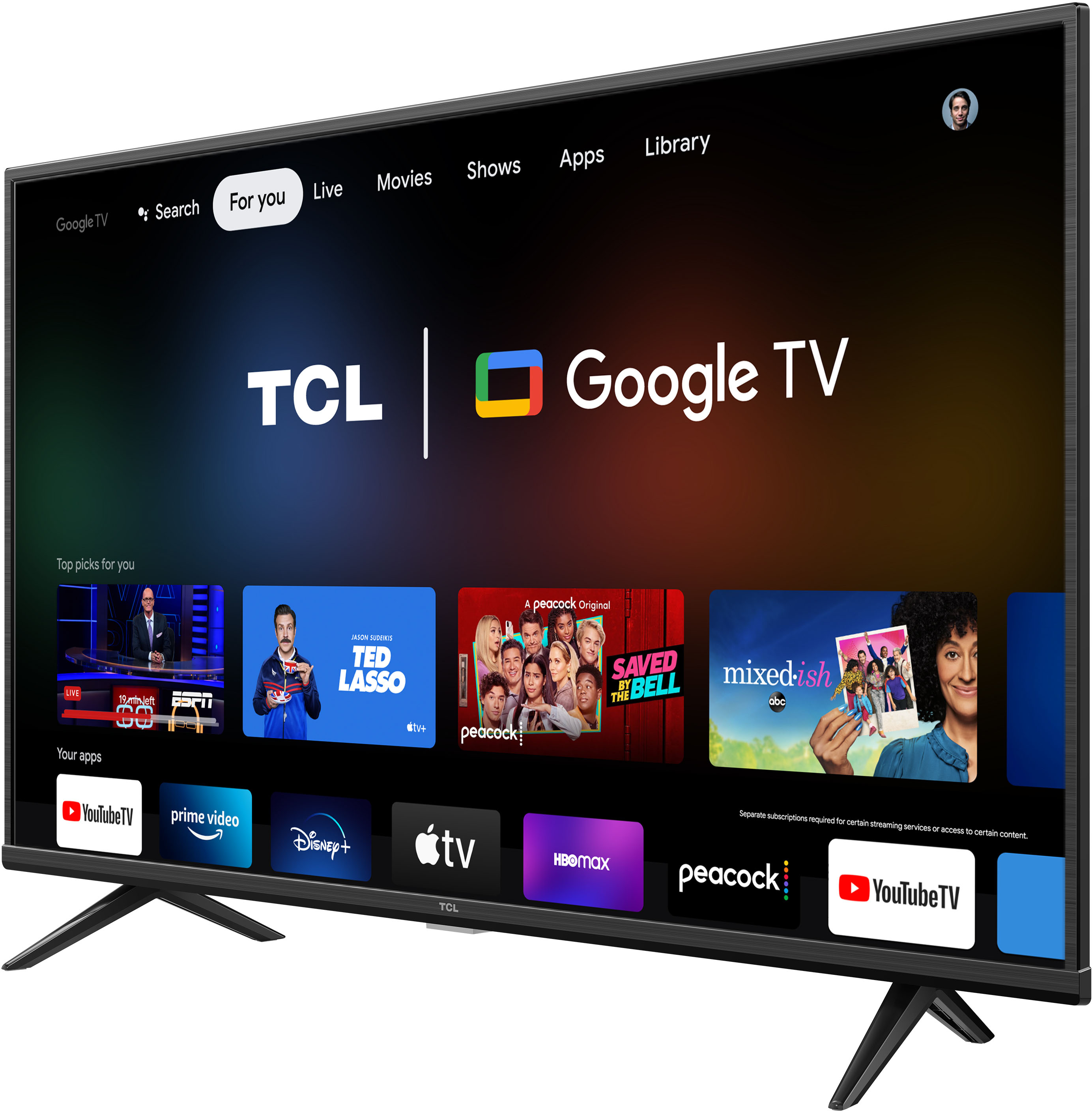 Ikke moderigtigt håndbevægelse Pub TCL 50" Class 4-Series LED 4K UHD Smart Google TV 50S446 - Best Buy