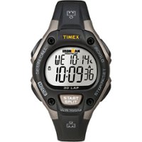 Timex - Unisex IRONMAN Classic 30 34mm Watch with Pay - Black/Silver-Tone/Timex Pay - Front_Zoom