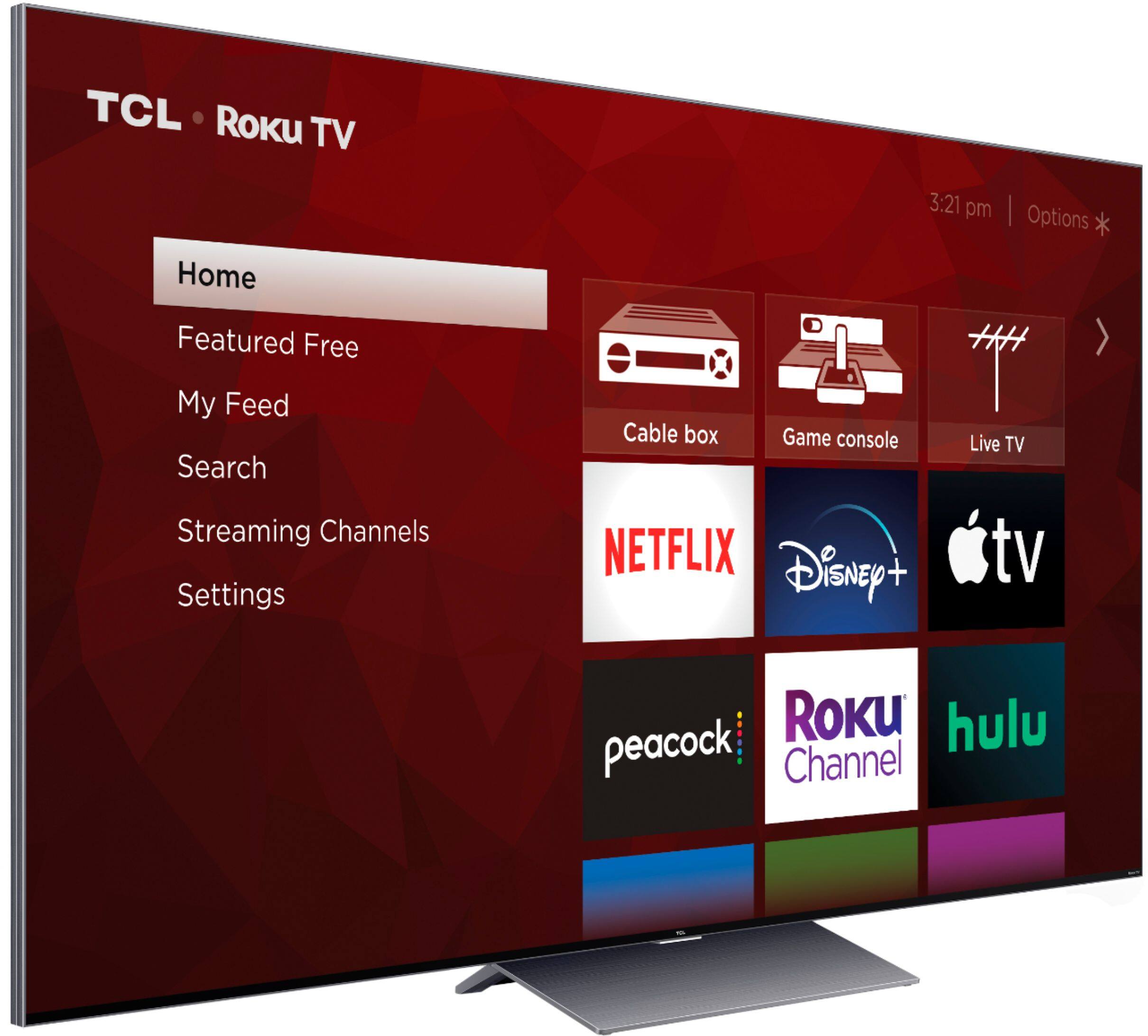 Alt View 14. TCL - 75" Class 6-Series Mini-LED QLED 8K UHD Smart Roku TV - Black.