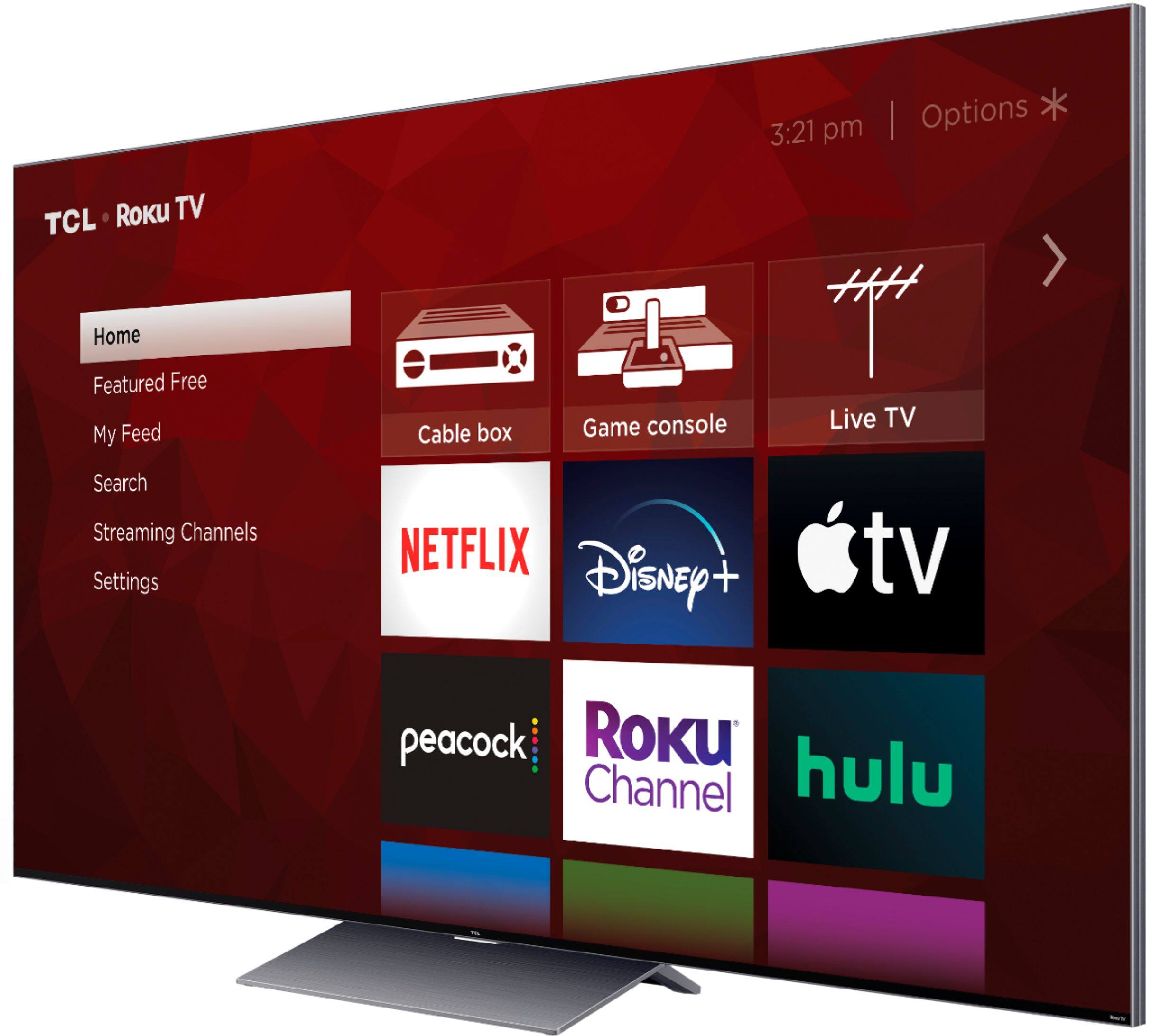 Alt View 15. TCL - 75" Class 6-Series Mini-LED QLED 8K UHD Smart Roku TV - Black.