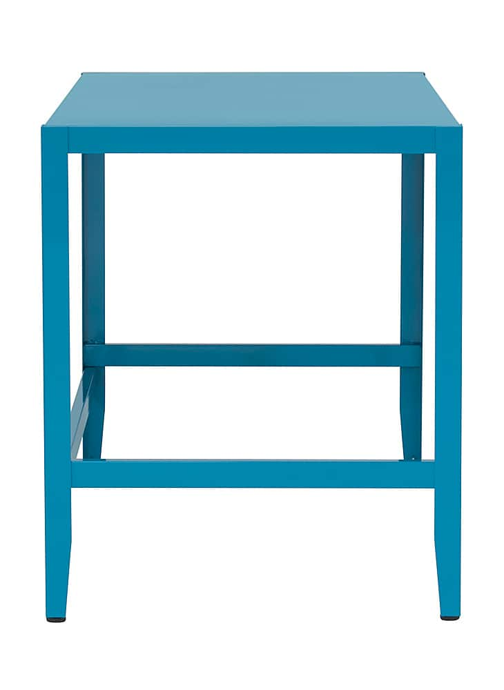 Left View: Calico Designs - Eastbourne 47" Wide  Modern All Metal Parsons Desk/Office Table - Teal