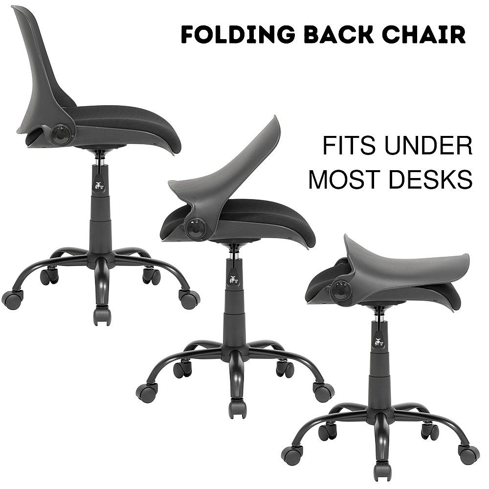Calico Designs Folding Back Office Task Chair Black 18616 - Best Buy