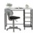 Front Zoom. Calico Designs - Study Zone II Student Desk and Task Chair 2 Piece Set - Black.