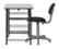 Left Zoom. Calico Designs - Study Zone II Student Desk and Task Chair 2 Piece Set - Black.