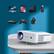 Alt View 18. Vankyo - Leisure E30TB Wireless Native 1080P HD Projector with Bonus Screen - White/Blue.