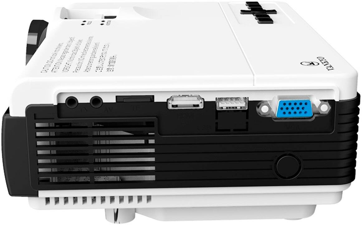 Alt View 12. Vankyo - Leisure 3W Pro Native 720P Wireless Single LCD Mini Projector - White.