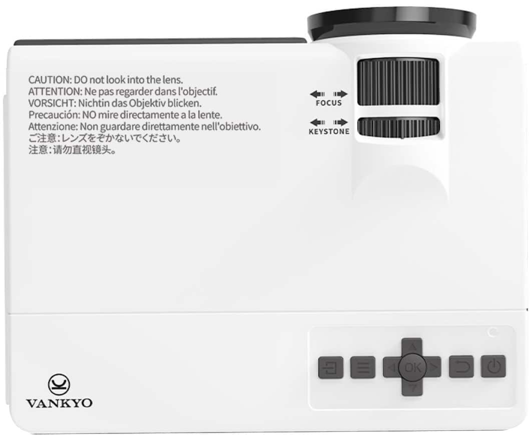 Alt View 14. Vankyo - Leisure 3W Pro Native 720P Wireless Single LCD Mini Projector - White.