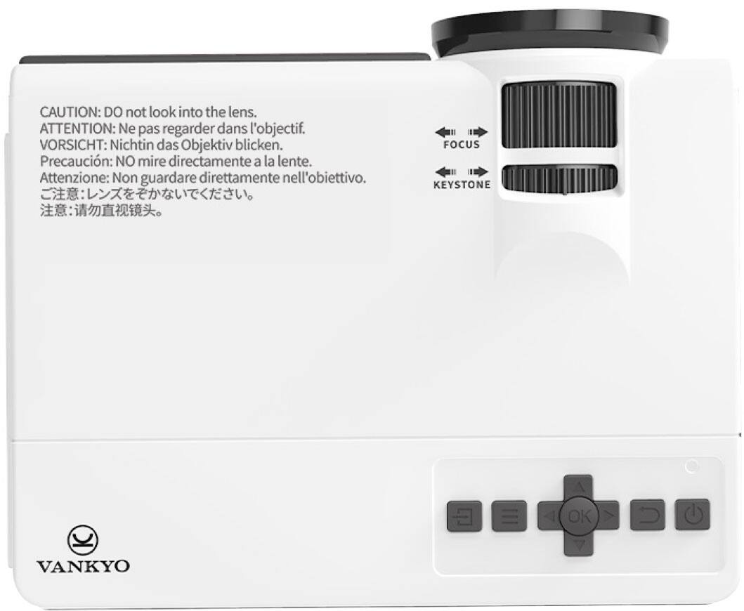 Alt View 14. Vankyo - Leisure 3W Pro Native 720P Wireless Single LCD Mini Projector - White.