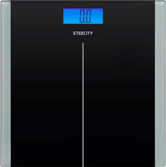 Etekcity Digital Body Weight Scale with Resistance Bands Black