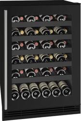 U-Line - 24 bottle Wine Refrigerator - Black - Angle_Zoom