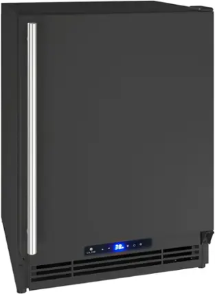Alt View 12. U-Line - 21” Refrigerator / Ice Maker - black.