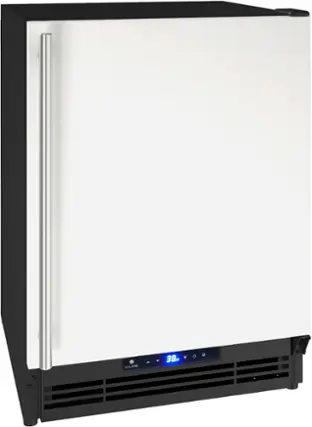 Alt View 13. U-Line - 21” Refrigerator / Ice Maker - white.