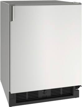 U-Line - 21” Refrigerator / Ice Maker - Stainless Steel