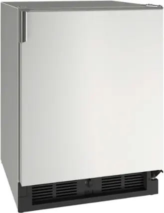 Alt View 13. U-Line - 21” Refrigerator / Ice Maker - stainless steel.