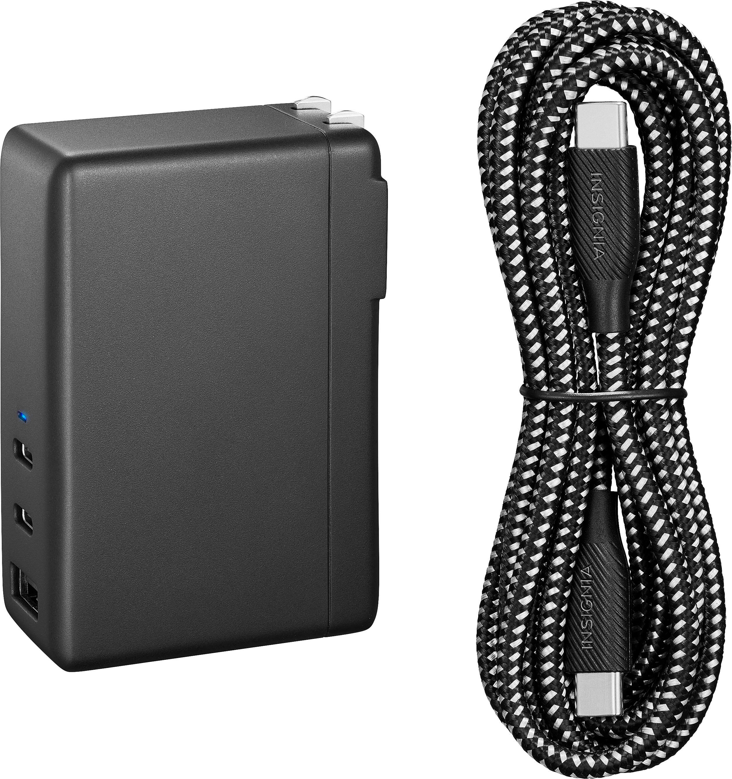 Best Buy Insignia™ 112 W 6.6' USBC Wall Charger with 2 USBC & 1 USB