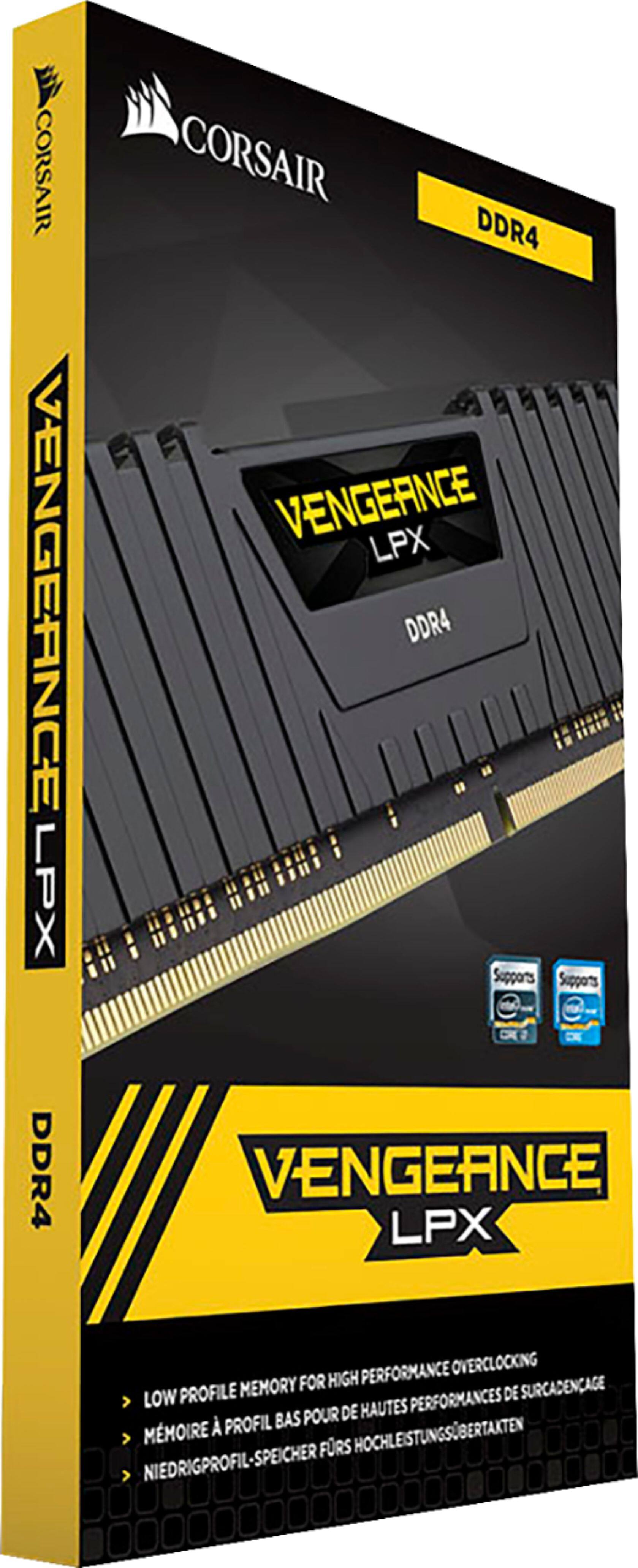 Alt View 13. CORSAIR - VENGEANCE LPX 32GB (2x16GB) DDR4 3600MHz C18 UDIMM Desktop Memory - Black.