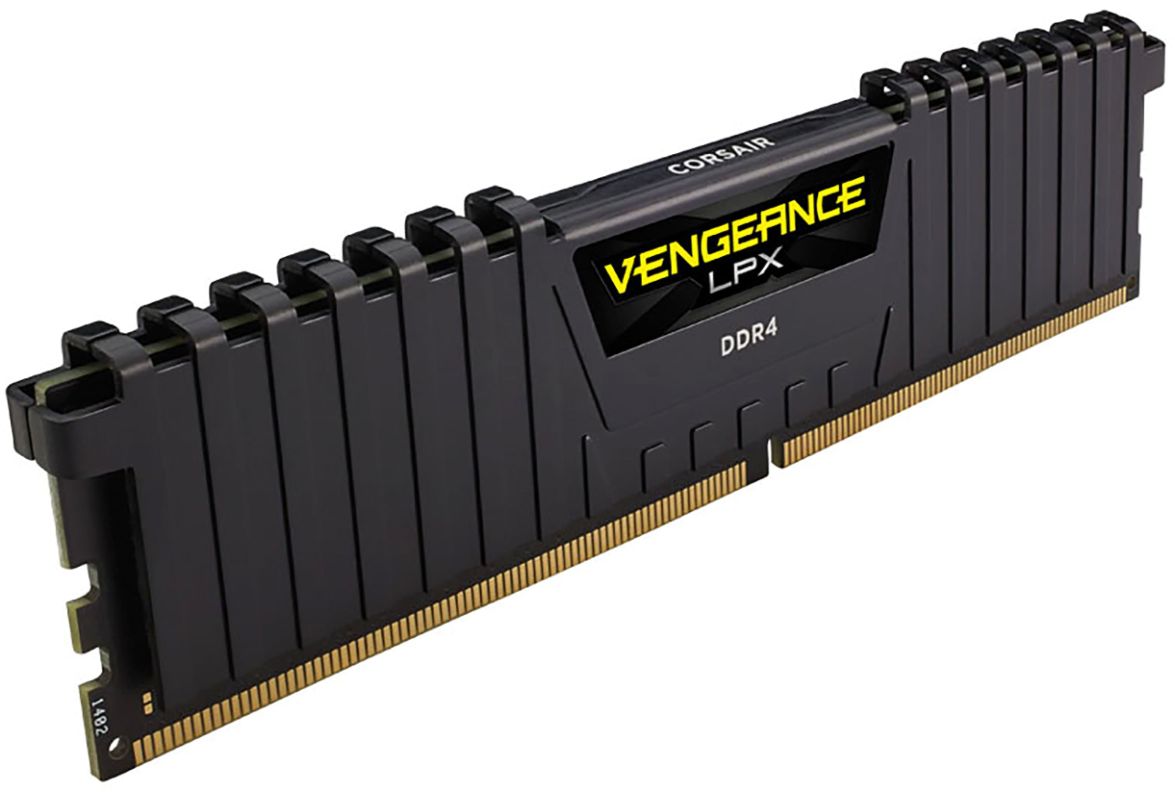 Alt View 1. CORSAIR - VENGEANCE LPX 32GB (2x16GB) DDR4 3600MHz C18 UDIMM Desktop Memory - Black.
