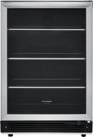 Frigidaire - Gallery 5.3 Cu. Ft. Built-In Beverage Center - Stainless Steel - Silver - Front_Zoom