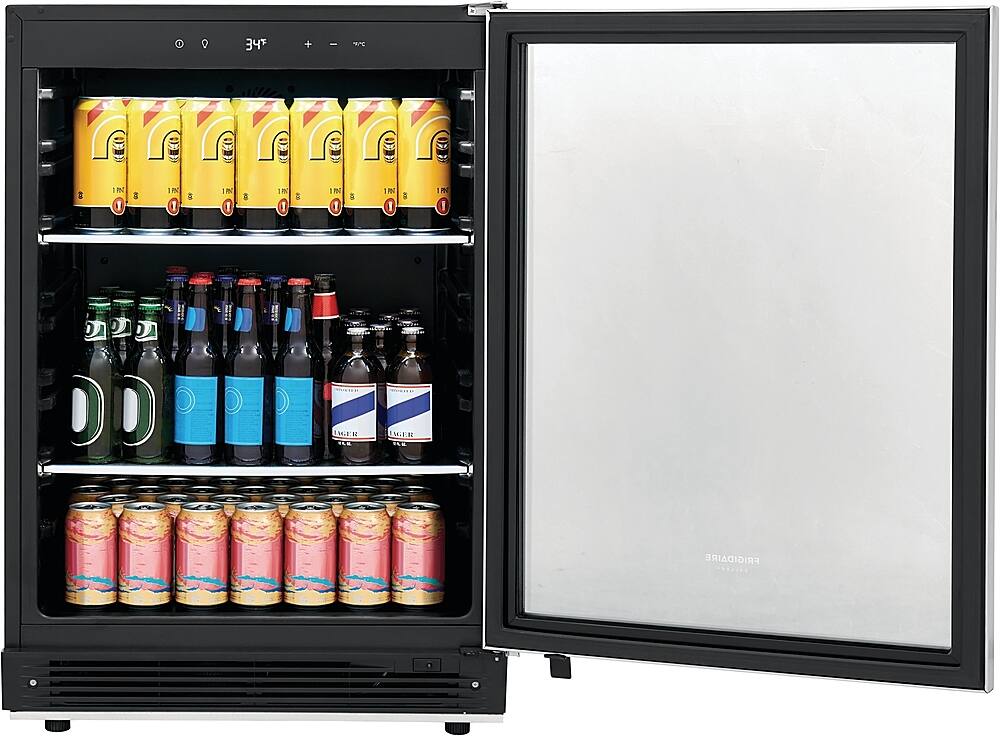 Alt View 21. Frigidaire - Gallery 5.3 Cu. Ft. Built-In Beverage Center - Stainless Steel - Silver.