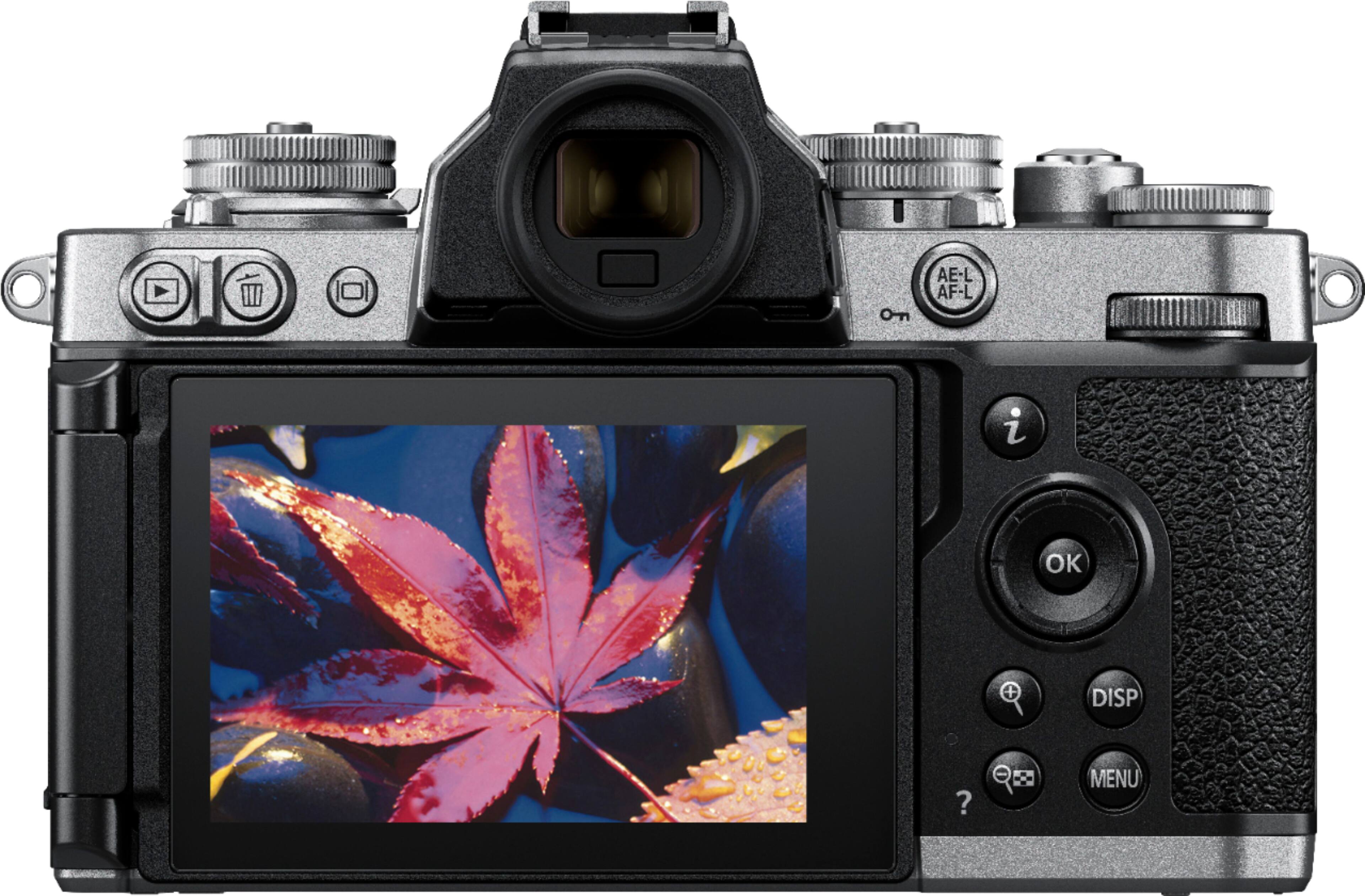 Back. Nikon - Z fc 4K Video Mirrorless Camera w/ NIKKOR Z 28mm f/2.8 - Black/Silver.