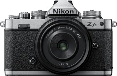 Nikon - Z fc 4K Video Mirrorless Camera w/ NIKKOR Z 28mm f/2.8 - Black/Silver - Front_Zoom