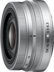 NIKKOR Z DX 16-50mm f/3.5-6.3 VR Standard Zoom Lens for Nikon Z Cameras - Silver - Front_Zoom