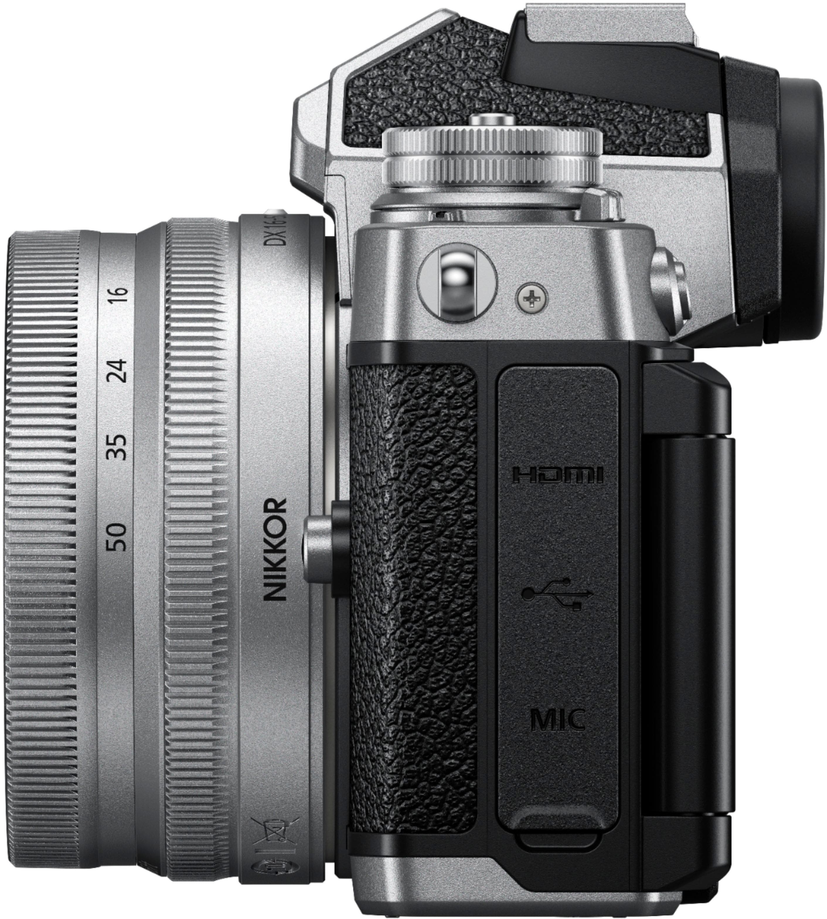 Alt View 12. Nikon - Z fc 4K Video Mirrorless Camera w/ NIKKOR Z DX 16-50mm f/3.5-6.3 VR - Black/Silver.