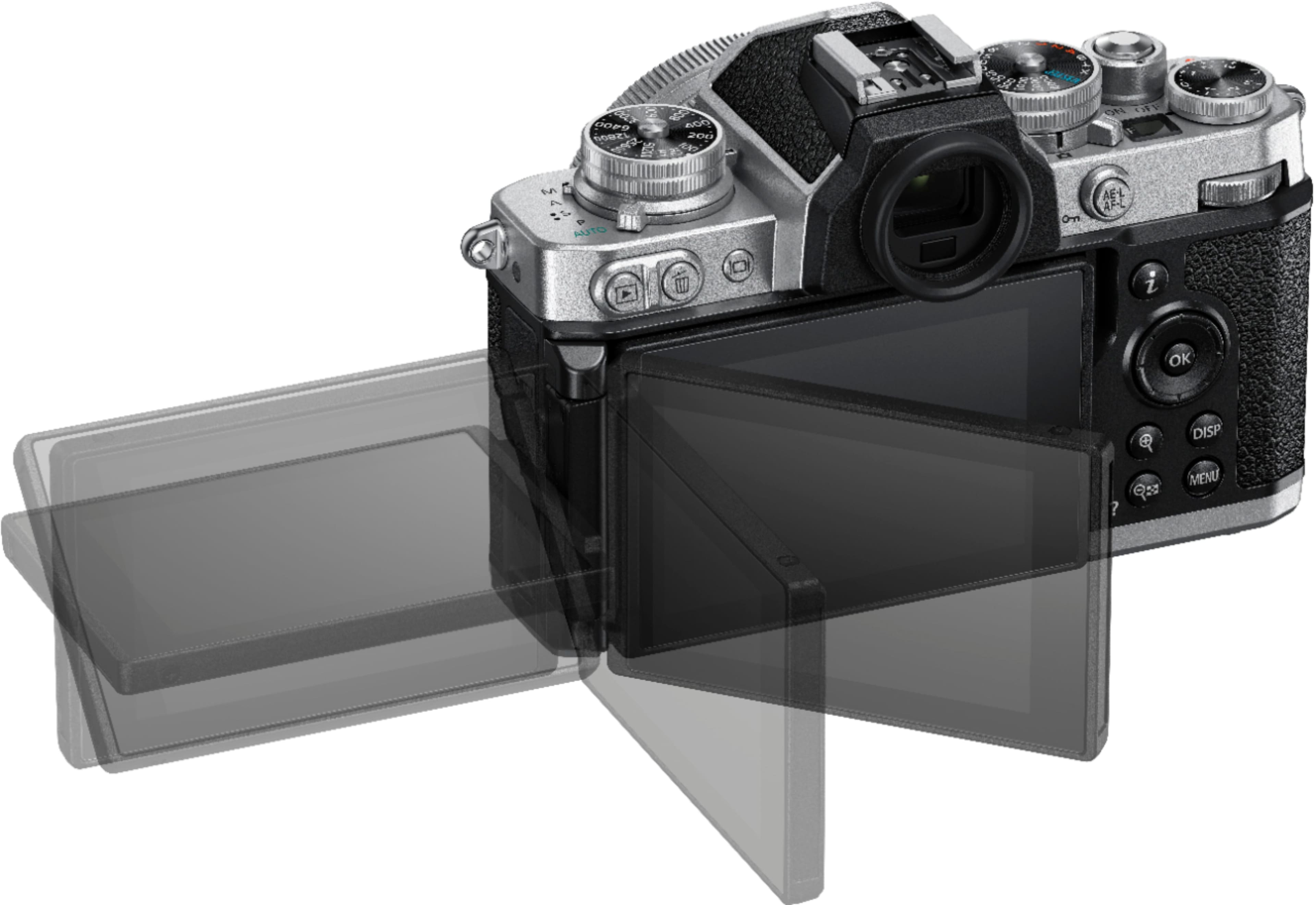 Alt View 1. Nikon - Z fc 4K Video Mirrorless Camera w/ NIKKOR Z DX 16-50mm f/3.5-6.3 VR - Black/Silver.