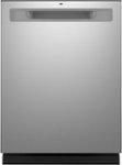 Front. GE - Top Control Built-In Dishwasher with 3rd Rack, 50 dBA - Fingerprint Resistant Stainless Steel.